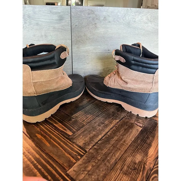 Goodfellow Thermalife Rain Duck Boots Men’s 10 Black Brown Neutral Winter Fall - Picture 5 of 15